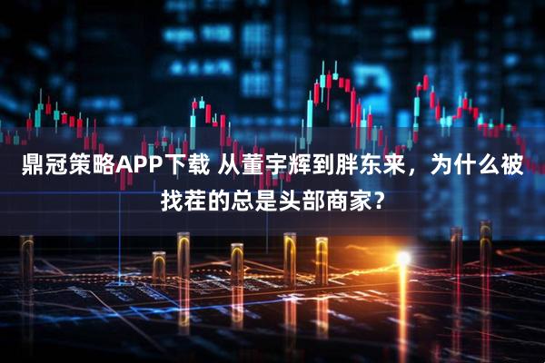 鼎冠策略APP下载 从董宇辉到胖东来，为什么被找茬的总是头部商家？